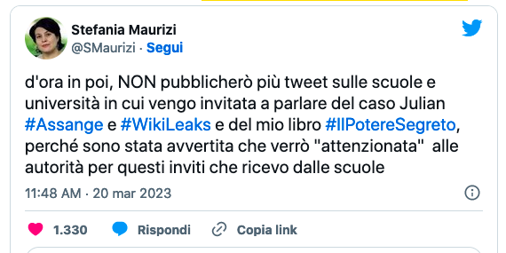 Perchè in Italia i media non parlano di Assange? Non se ne parla nei media, non se ne può parlare nelle scuole. Perchè vogliono cancellarlo?