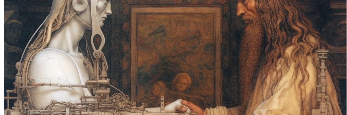 Techneosofia: la disciplina che si occupa di esplorare il confine tra l'uomo e la macchina con le relative implicazioni etiche. Immagine di Giovanni Scafoglio