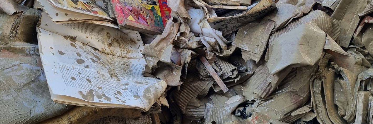 La Bottega Gatti di Faenza colpita dall'alluvione, La sua collezione di libri d'artista, è stata completamente distrutta