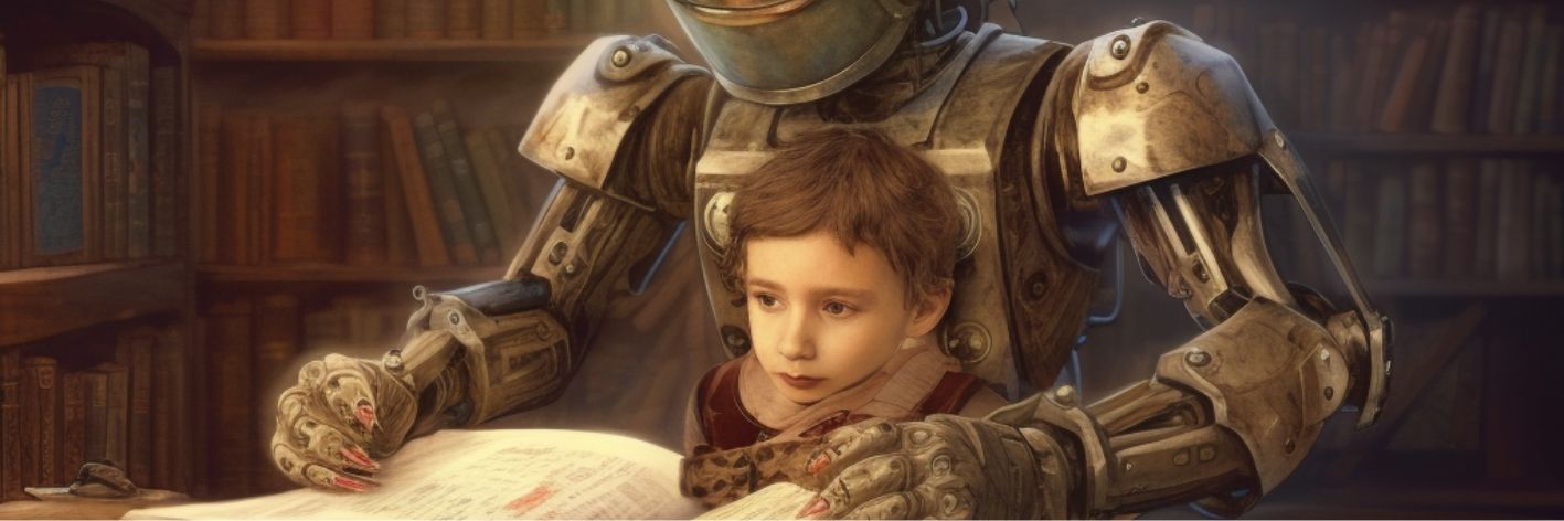 Il nuovo progetto Reading & Machine unisce il mondo della realtà virtuale e i libri, nato per invogliare i più giovani alla lettura. Immagine di Giovanni Scafoglio realizzata con il supporto di Ai