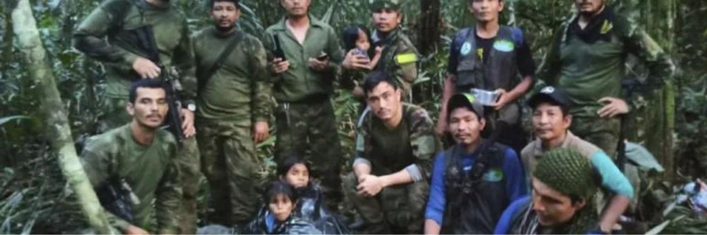 Miracolo in Colombia: quattro bambini sopravvivono 40 giorni da soli nella giungla dopo un incidente aereo