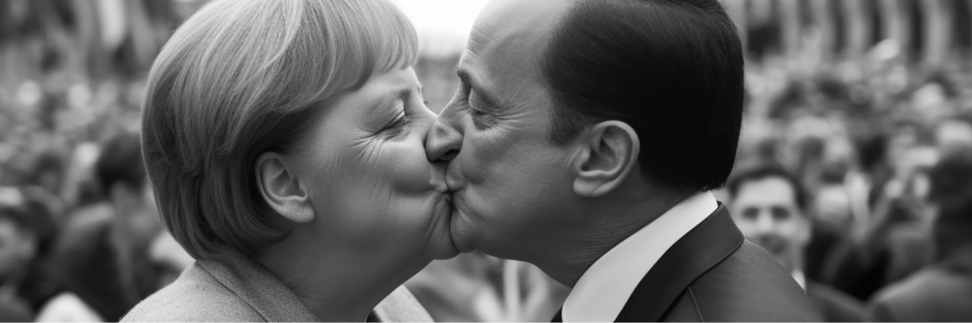 Silvio Berlusconi ha influito moltissimo sui baby boomers e la generazione X. Ha, però, piegato i Millenials. E la Gen Z ? Come lo ha visto? Immagine creata da Giovanni Scafoglio e ai