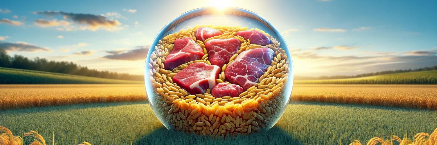 Carne coltivata inserita nei chicchi di riso. E' la nascita di un nuovo cibo ibrido? Luci e ombre di questa novità che arriva dalla Corea