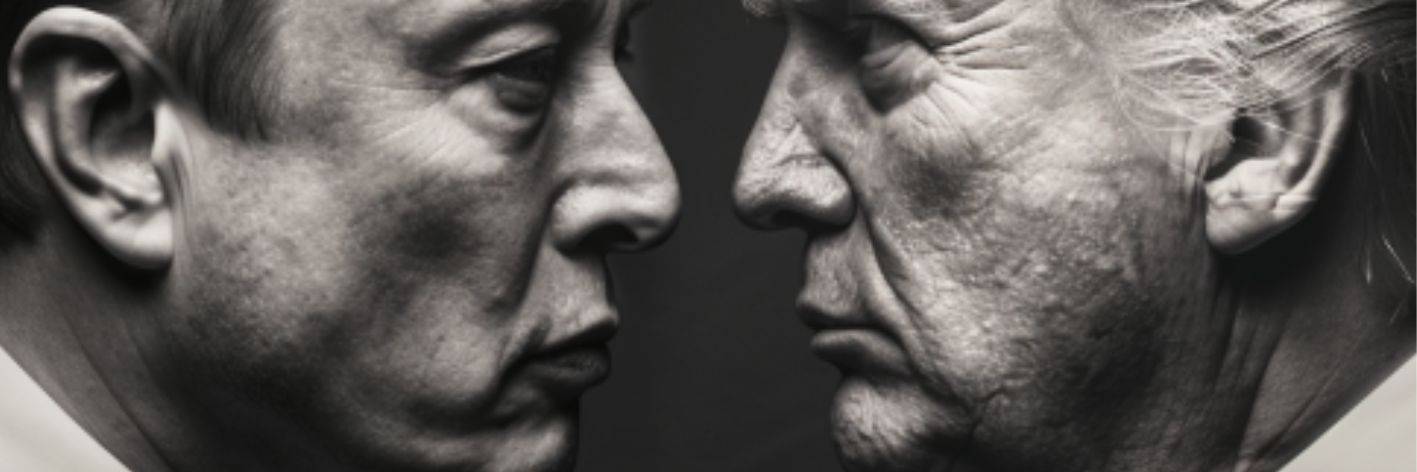 Musk intervista Trump su X su immigrazione, Kamala, il presunto colpo di Stato ai danni di Biden, su immigrazione e istruzione. Immagine generata con iA da Giovanni Scafoglio