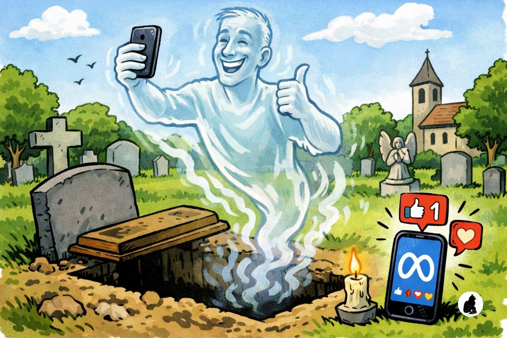Postare anche dopo la morte? Meta ha brevettato una iA che lo renderà possibile. Cosa cambia rispetto a Facebook e Instagram di oggi