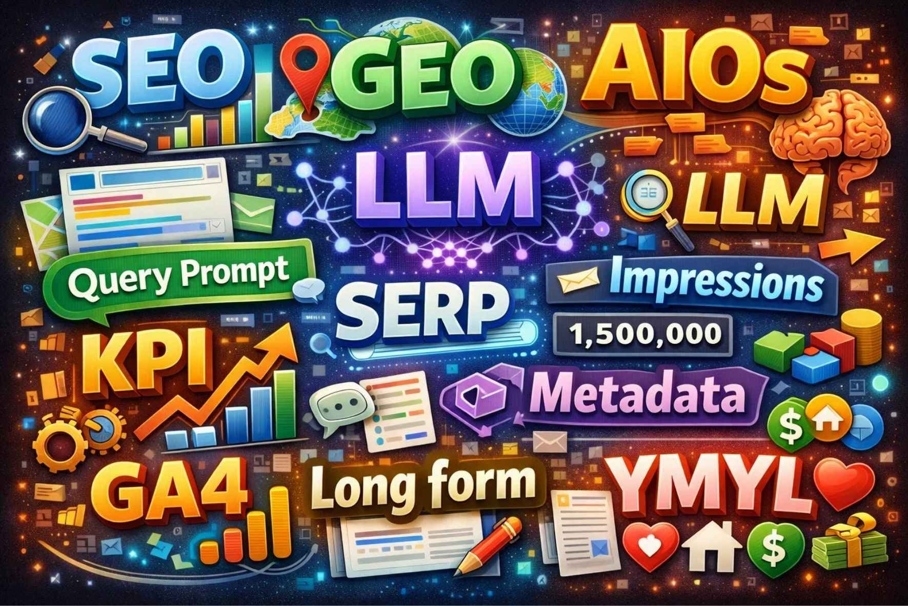 GEO vs SEO: i termini tecnici per progettare contenuti ottimizzati per iA, LLM e AI Overviews spiegati facile