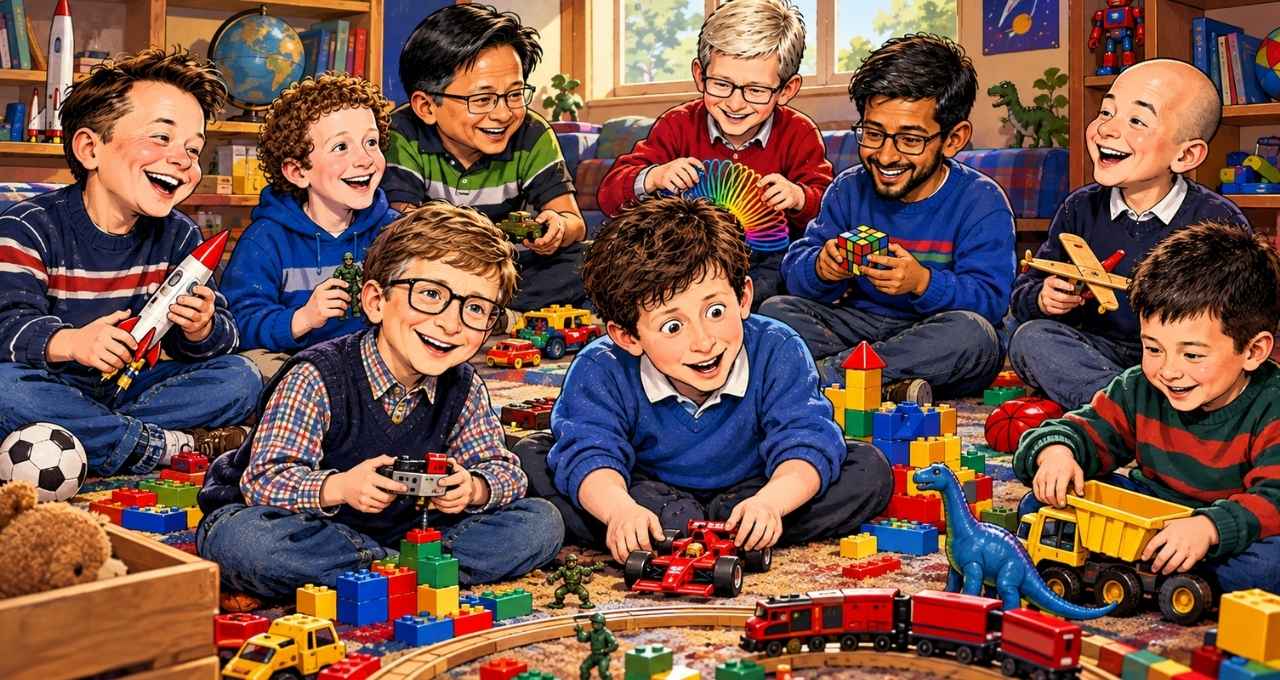 Nella Silicon Valley i grandi capi vietano smartphone e AI ai propri figli mentre Google e le Big Tech offrono Ai gratis ai bambini delle scuole di tutto il mondo. Elon Musk, Mark Zuckerberg, Jensen Huang di Nvidia, Tim Cook di Apple Sundar Pichai di Google, Jeff Bezos, Bill Gates.